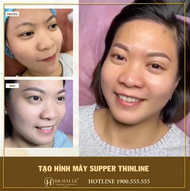 “Là phụ nữ nhất định phải có lông mày đẹp, vẽ khó quá thì tạo hình mày SUPER THINLINE ngay!!”