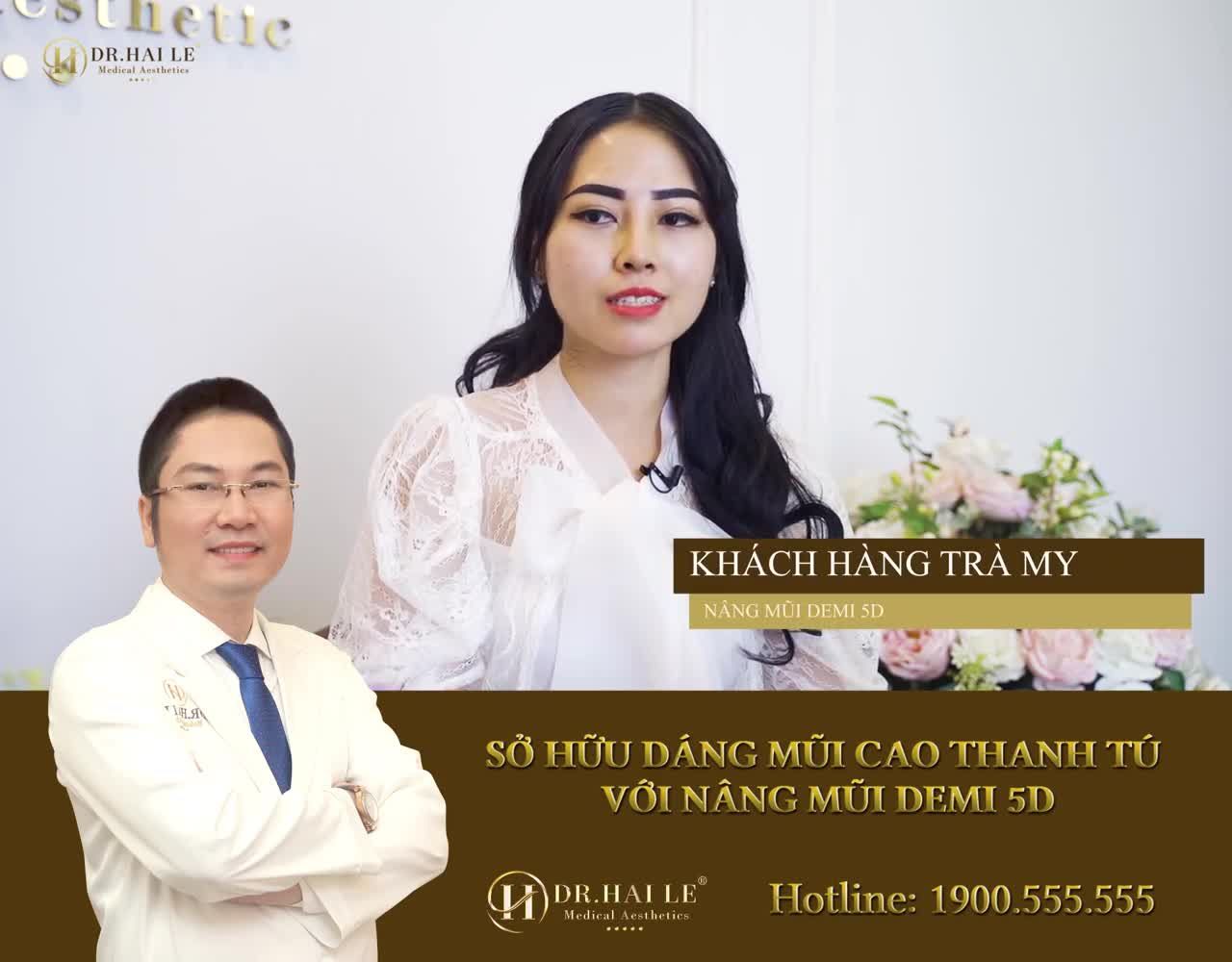 HOÀN TOÀN HÀI LÒNG VỚI NÂNG MŨI DEMI 5D TẠI DR.HẢI LÊ‼️