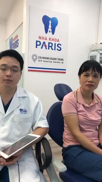KH Đỗ Thị Chung - Nam Định bọc 16 răng 4S tại nha khoa Paris Quang Trung do bs Trần Minh Hiệp thực hiện