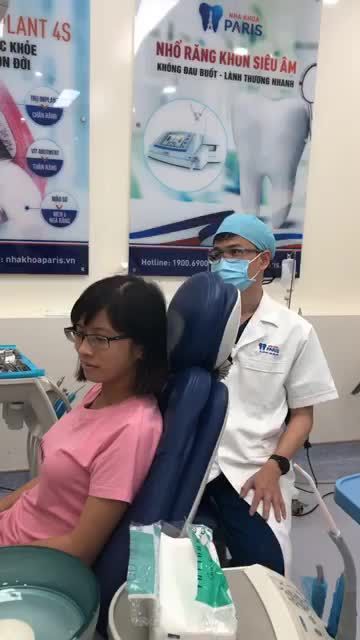 Kh nguyễn thanh huyền , sinh năm 1991 sống tại Đồng Nai, vừa thực hiện nhổ 2 Răng khôn tại nha khoa Paris 87 Nguyễn Thái Học do bsi Nhật Anh thực hiện