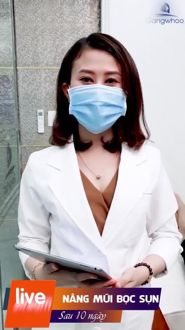 DÁNG MŨI BỌC SỤN VỪA THỰC HIỆN XONG - VÀO FORM ĐẸP MÊ HỒN