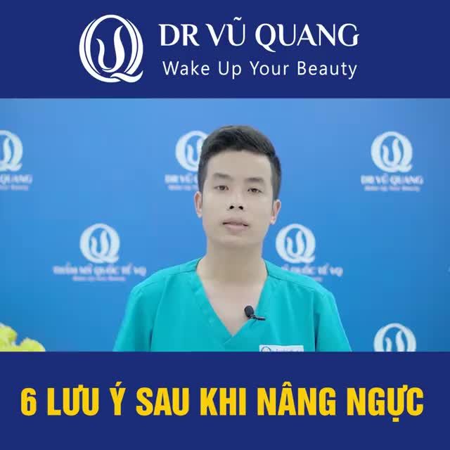 SAU KHI NÂNG NGỰC BẠN CẦN LƯU Ý ĐIỀU GÌ ?Xem ngay video này của Thẩm Mỹ Quốc Tế VQ để biết nhé!!!
