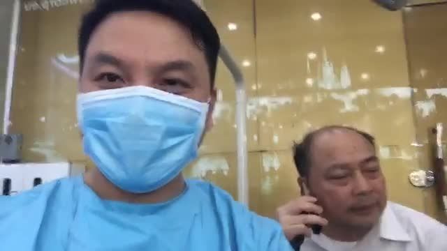 Case phẫu thuật cấy ghép implant đầu giờ sáng của bác sĩ, trên BN mất răng không giới hạn R 37 - 38