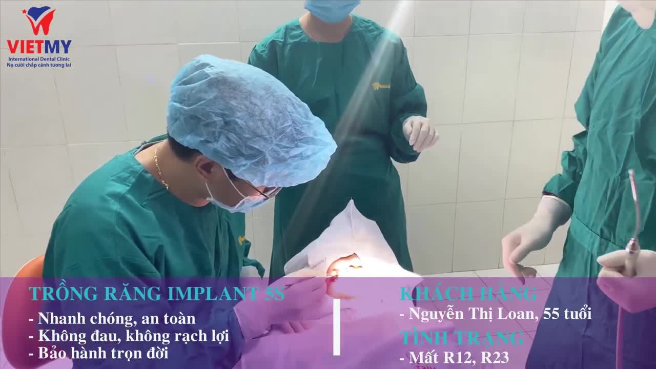 Case Trồng răng Implant 5S cho khách hàng bị mất răng cửa lâu năm, gây ảnh hưởng đến ăn nhai, thẩm mỹ trên khuôn mặt