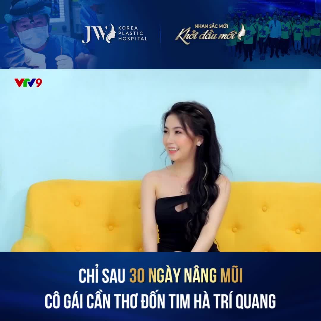 Ngỡ ngàng trước Thái Ngọc, cô gái đến từ Cần Thơ chỉ sau 30 ngày nâng mũi đã vô cùng xinh đẹp và khác biệt.