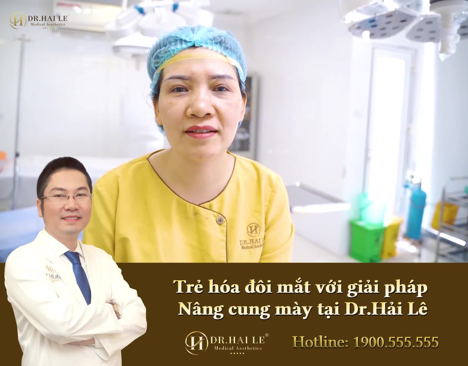 Trẻ hóa đôi mắt với giải pháp Nâng cung mày tại Dr.Hải Lê.!!