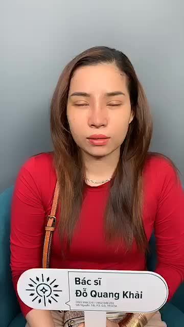 Mũi cấu trúc và cắt mí sau 9 ngày tái khám