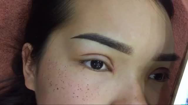 Kết quả phun thêu lông mày Super Thin Line tại Dr.Hải lê - mày đẹp chuẩn xu hướng