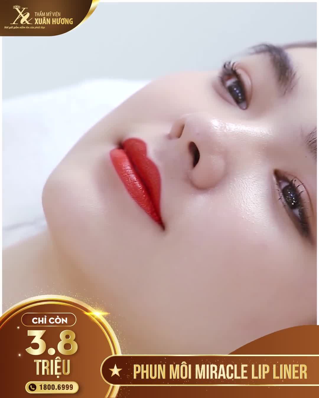 THOA SON LÌ THÌ THƯỜNG KHÔ MÔI CÒN PHUN MÔI MIRACLE CHỈ CÓ CĂNG MỌNG THÔI