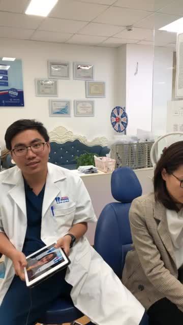 Khách hàng Vũ Thị Khánh Linh bọc chụp 4răng sứ Bio Paris chi nhánh 12 Thái Thịnh