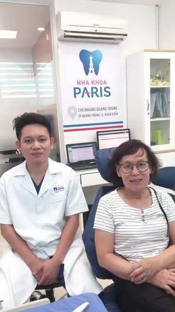 Kh Nguyễn Thị Thanh Hoa sử dụng dịch vụ 5 răng sứ DDBIO do bác sĩ Lưu thực hiện tại chi nhánh 39 Quang Trung