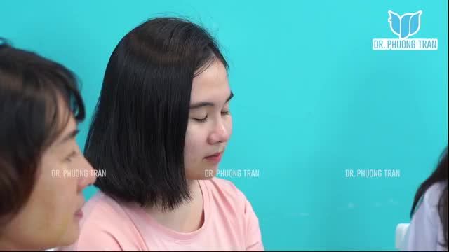 PHỎNG VẤN NHANH HAI MẸ CON GIA HÂN SAU NÂNG MŨI TẠI TRUNG TÂM BÁC SĨ TRẦN PHƯƠNG