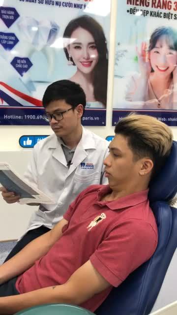 khách hàng Nguon Mẫn sn 1993, sống tại TP HCM , đang gắn mắc cài dịch vụ chỉnh nha mắc cài sứ thường do Bsi Nhật Anh  thực hiện tại nha khoa Paris chi nhánh 87 Nguyễn Thái Học