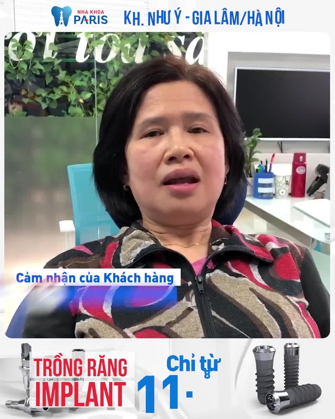 Khách Hàng Lần Thứ 4 Trồng Răng Tại Nha Khoa Paris
