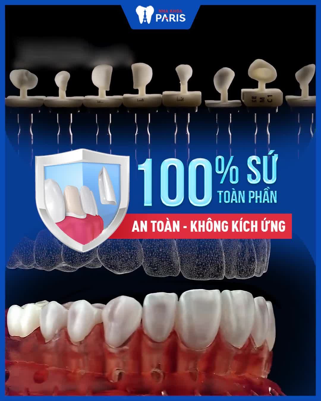 Muốn BỌC SỨ AN TOÀN chọn răng sứ toàn phần
