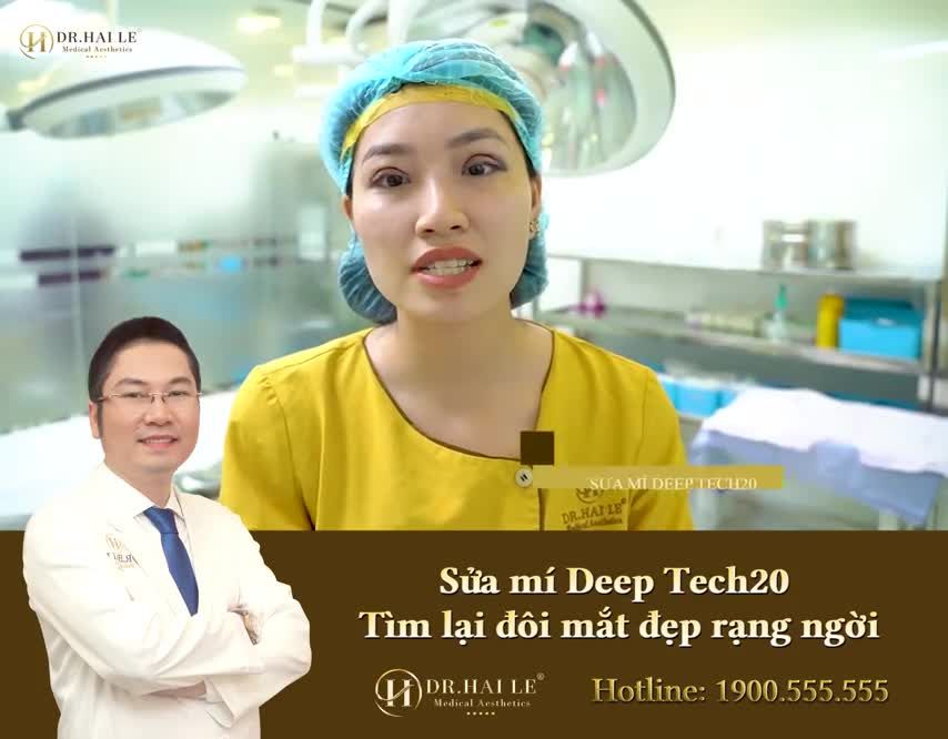 VỠ ÒA HẠNH PHÚC KHI NHÌN THẤY KẾT QUẢ SAU 2 TIẾNG SỬA MÍ DEEP TECH20 TẠI DR.HẢI LÊ.!