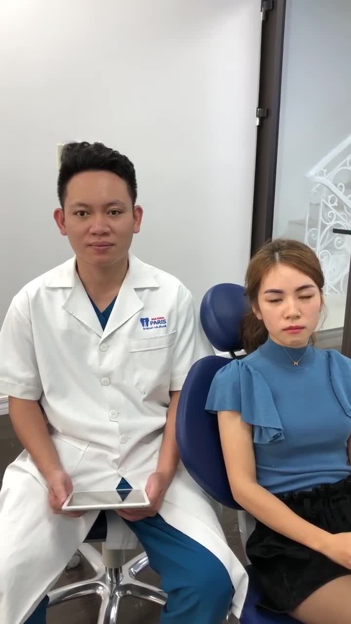 GẮN NIỀNG RĂNG MẮC CÀI KIM LOẠI THƯỜNG TẠI NHA KHOA PARIS QUẢNG NINH