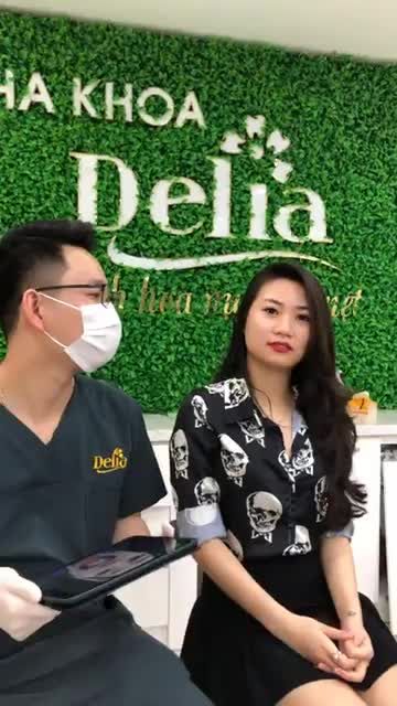 KH xinh đẹp Chu Hồng Anh vừa làm xong 18 răng sứ emax tại Delia