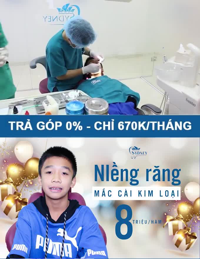 NIỀNG RĂNG TRẢ GÓP CHO CON