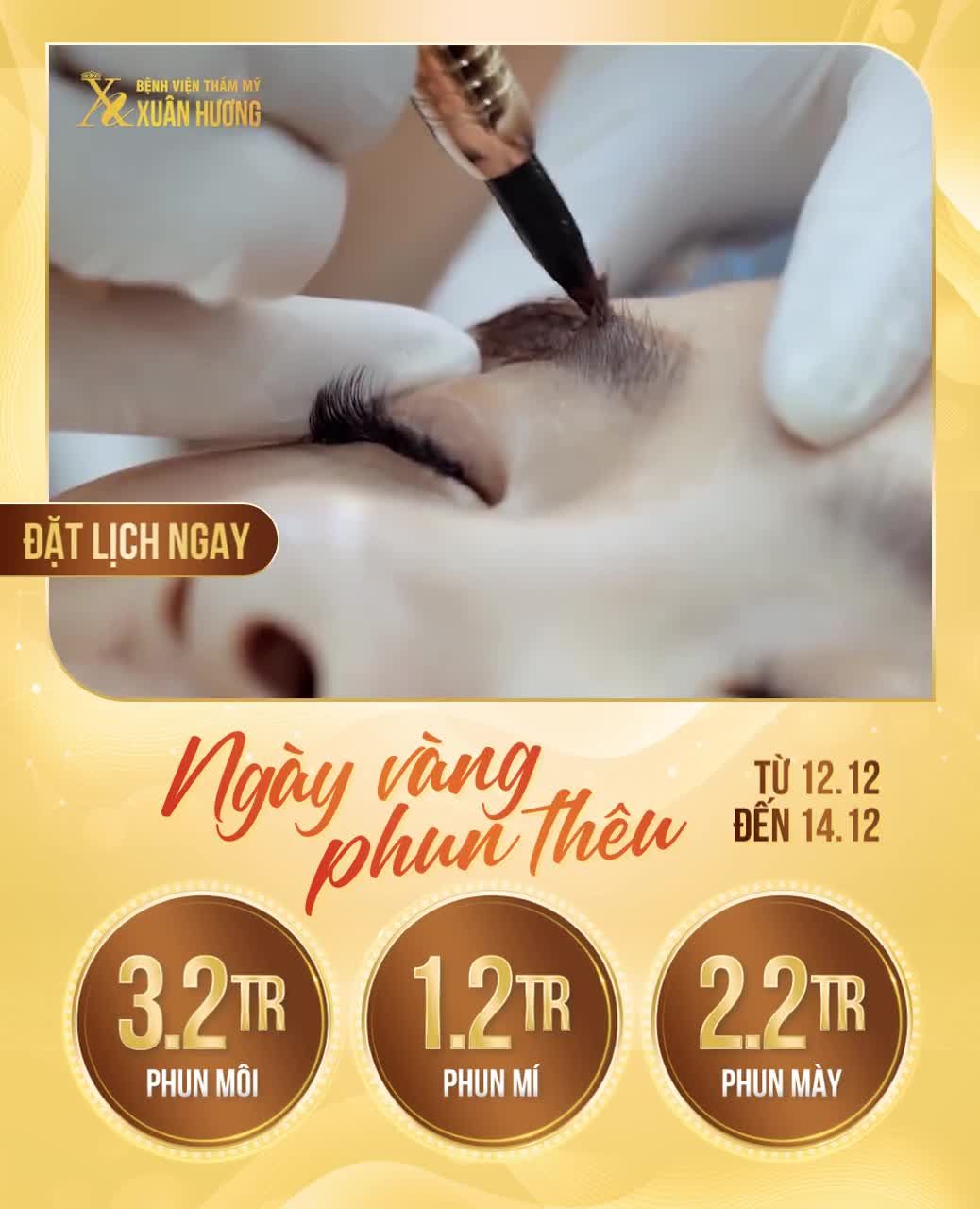 3 NGÀY DUY NHẤT NHẬN ƯU ĐÃI PHUN THÊU LỚN NHẤT NĂM