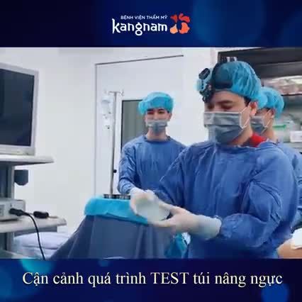 Cận cảnh quá trình kiểm tra túi độn ngực tại Kangnam