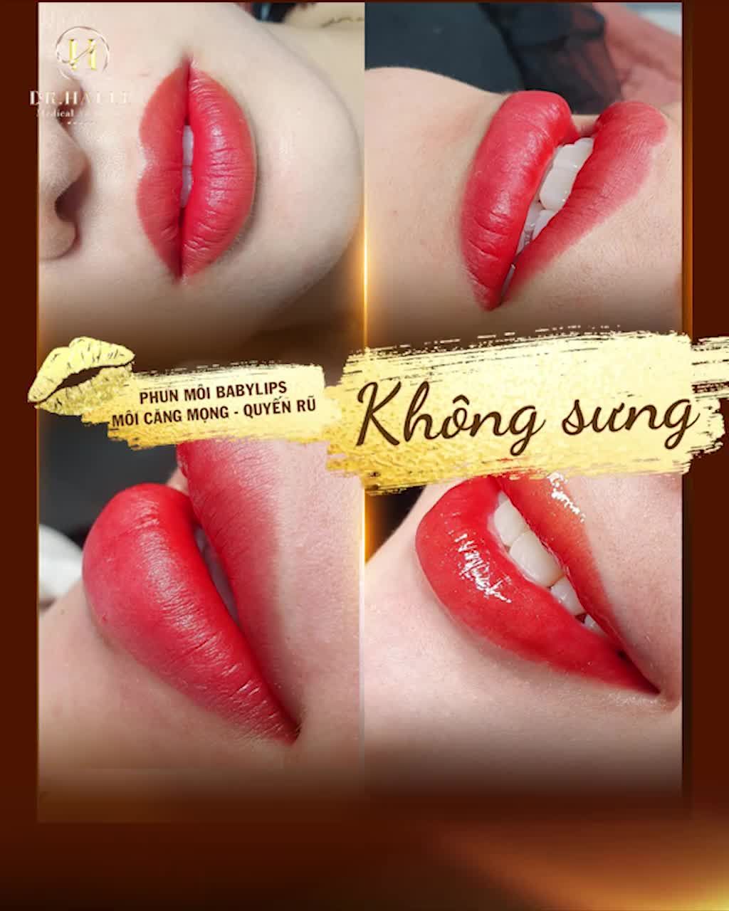Môi căng mọng, quyến rũ thời thượng đẹp đến "lụi tim"