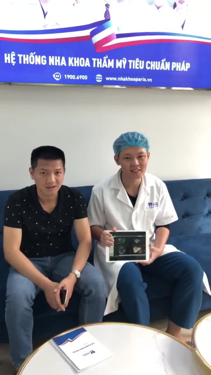 Vừa trồng răng xong vẫn cười nói bình thường?