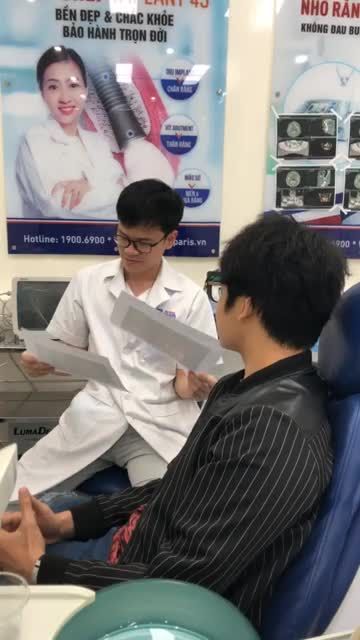 kh Huỳnh Thạnh Khoa sinh năm 1999 sống tại TPHCM,  tái khám sau 7 ngày cắm trụ ipl tại nha khoa Paris 87 Nguyễn Thái Học, do bsi Nhật Anh thực hiện