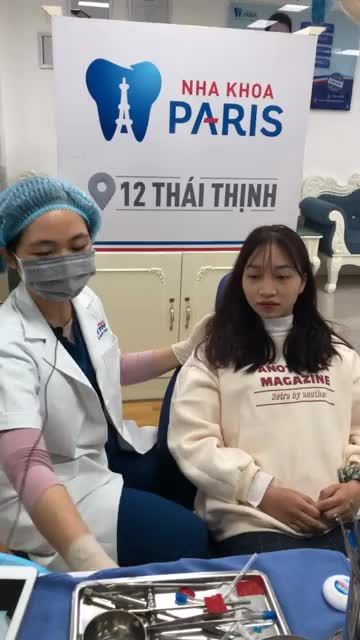 BỌC 6 RĂNG SỨ BIO TẠI NHA KHOA PARIS 12 THÁI THỊNH, HÀ NỘI