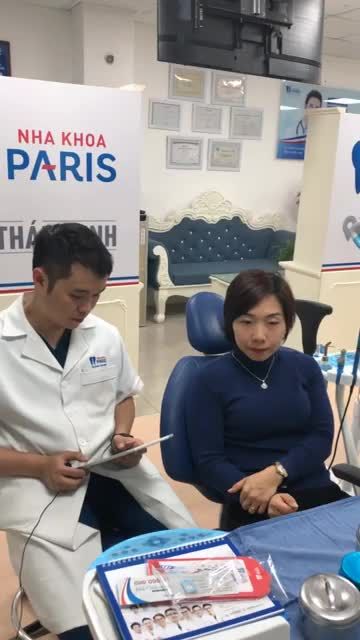 BỌC 18 RĂNG SỨ 4S TẠI NHA KHOA PARIS 12 THÁI THỊNH, HN