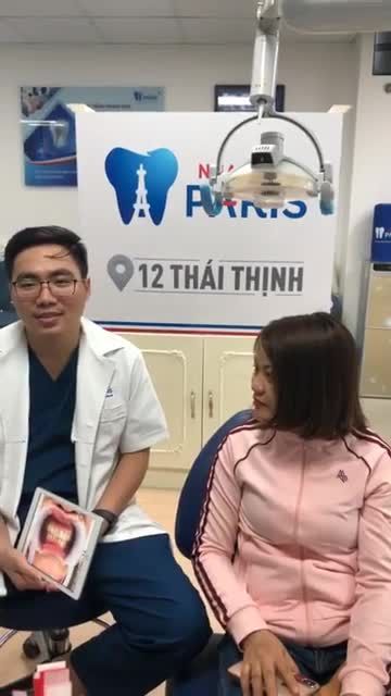 khách hàng Nguyễn Thị Giang lắp 6 răng bio tại 12 Thái Thịnh