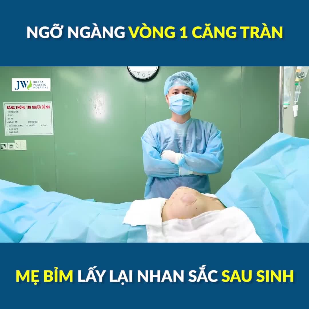 Mẹ bỉm sữa GÂY SỐC với VÒNG 1 CĂN TRÀN sau khi sinh em bé