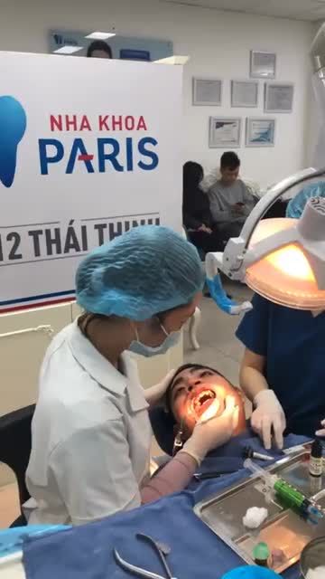 GẮN MẮC CÀI SỨ THƯỜNG TẠI NHA KHOA PARIS 12 THÁI THỊNH, HN