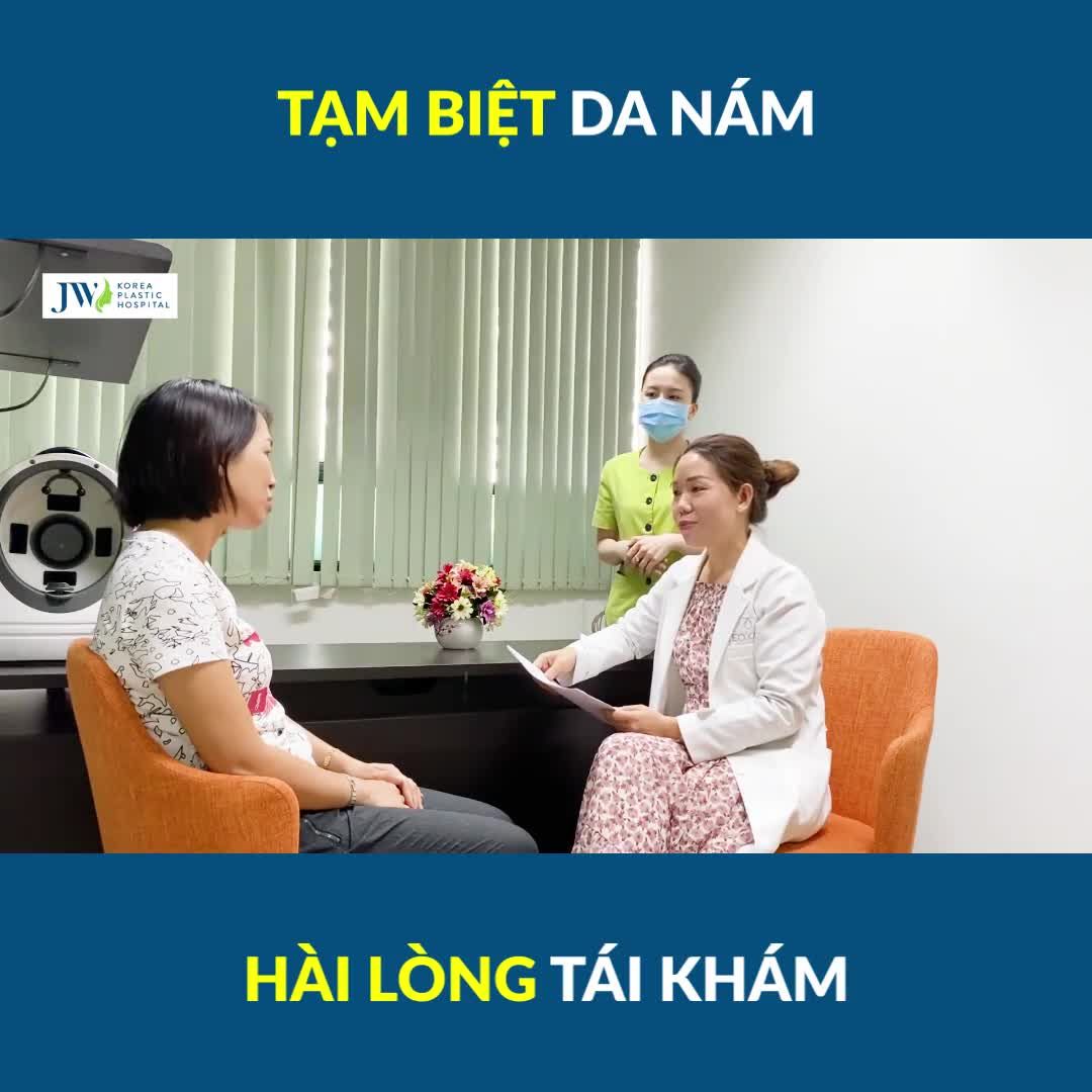 Khách hàng SIÊU HÀI LÒNG tái khám khi điều trị nám, mụn thịt