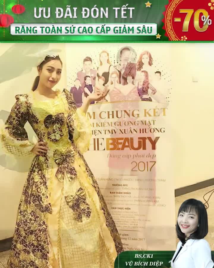 HÀM RĂNG MỚI TRẮNG SÁNG SẼ GIÚP HÀ QUYÊN TOẢ SÁNG TRÊN SÂN KHẤU