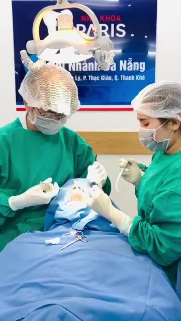 CẬN CẢNH CẤY GHÉP IMPLANT THỤY SỸ TẠI NHA KHOA PARIS ĐÀ NẴNG