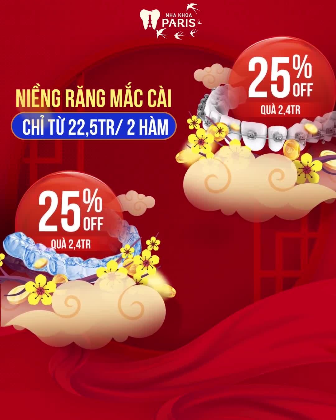 30 Suất Niềng Răng Khai Xuân Giá Hời