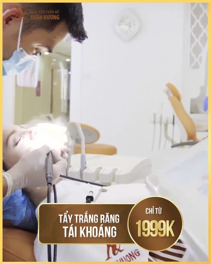 RĂNG TRẮNG SÁNG BẬT TONE TỰ TIN CƯỜI TỎA NẮNG TẨY TRẮNG RĂNG TÁI KHOÁNG FLASH WHITENING TẠI BVTM XUÂN HƯƠNG CHỈ 1999K
