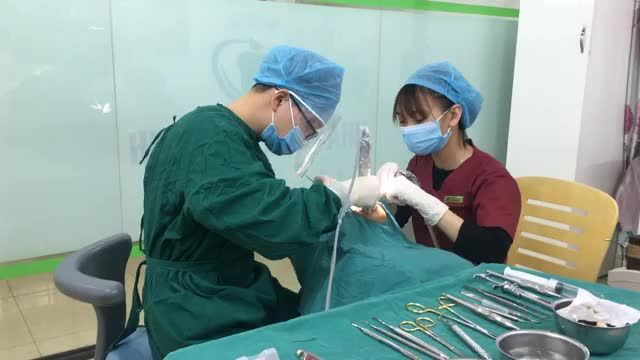 Ca cấy chân răng nhân tạo implant tại nha khoa Thuỳ Anh.