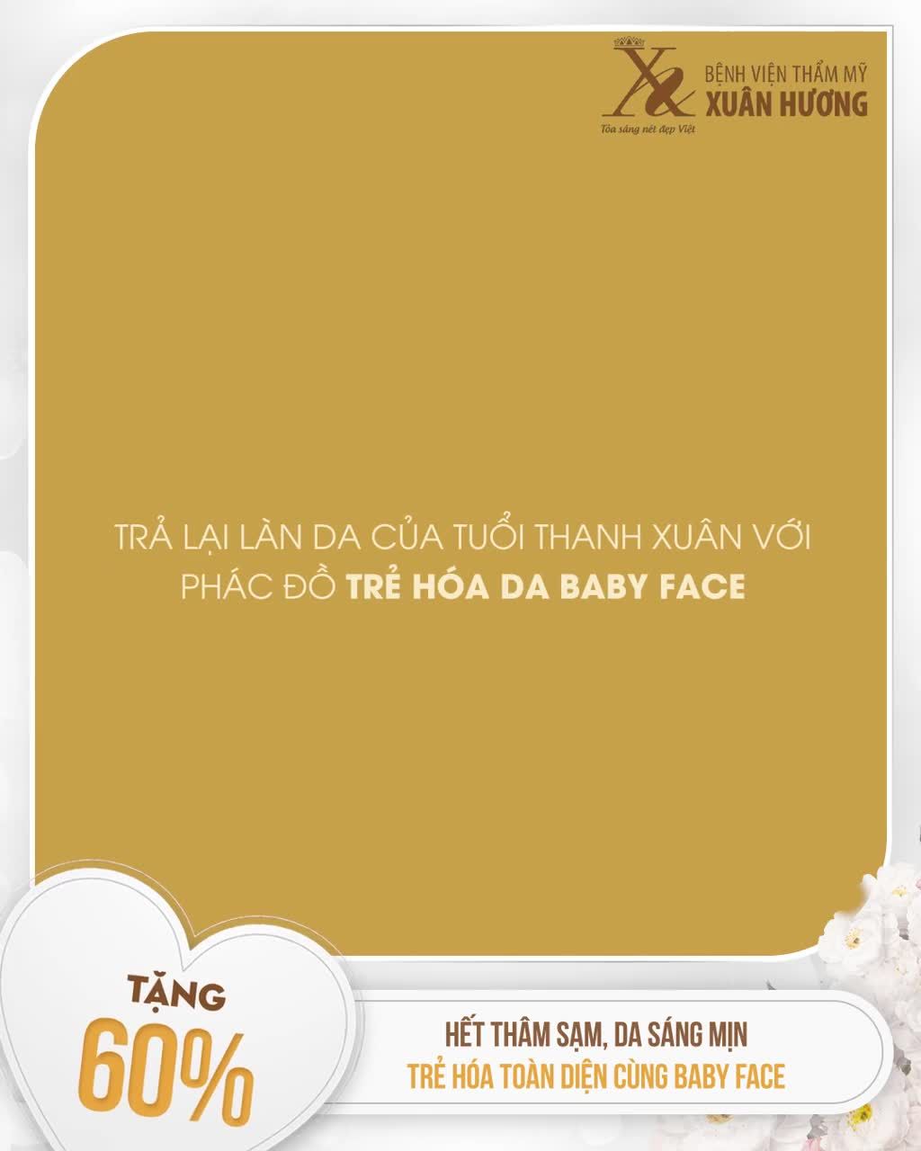 CHIÊM NGƯỠNG LÀN DA TRẺ HÓA, CĂNG MỊN ĐỦ ĐỘ ẨM SAU 3 BUỔI BABY FACE
