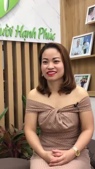 Khách hàng Nguyễn Thu Trang đặt chọn niềm tin vào Nha khoa Gia Đình là nơi để gửi gắm nụ cười lấy lại sự tự tin
