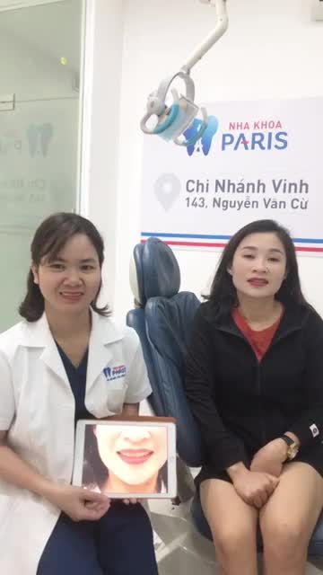 Khách hàng thực hiện 8r sứ veneer tại Paris Vinh