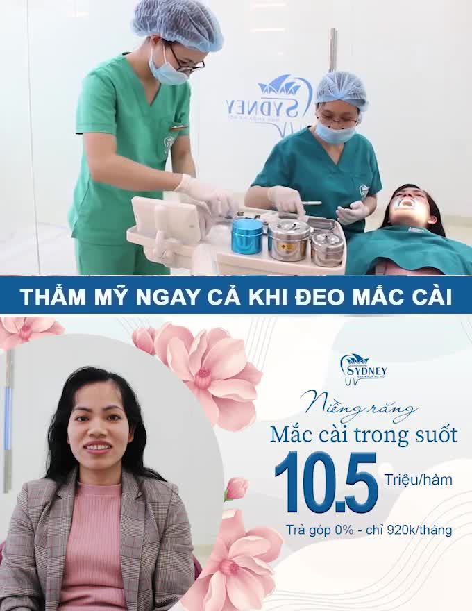 NIỀNG RĂNG TRONG SUỐT THẨM MĨ  -  CƯỜI SẢNG KHOÁI CÙNG MẮC CÀI PHA LÊ