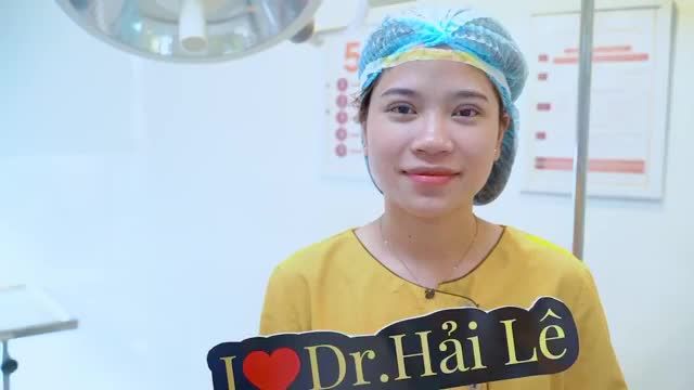 "Tôi yêu Dr.Hải Lê bởi Bác sĩ đã cho tôi một đôi mắt đẹp rạng rỡ" Cùng chiêm ngưỡng nếp mí Mani Mini Deep 5D không đau, không sưng vừa thực hiện xong.