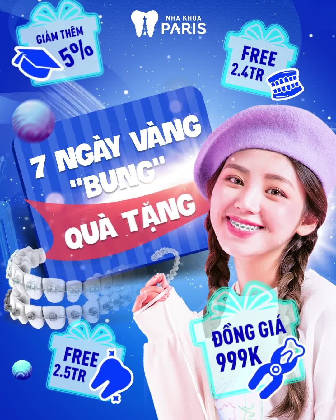TUẦN VÀNG NIỀNG RĂNG - SALE BÙNG NỔ 30%