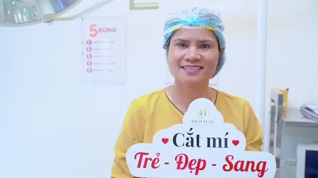 "Chị mà làm đẹp thì nhà chị 5 người lên Dr.Hải Lê làm tiếp" Cám ơn vị khách hàng đã tin tưởng ủng hộ Dr.Hải Lê, VTM đã không làm chị thất vọng sau combo Nâng cung mày + Cắt mí