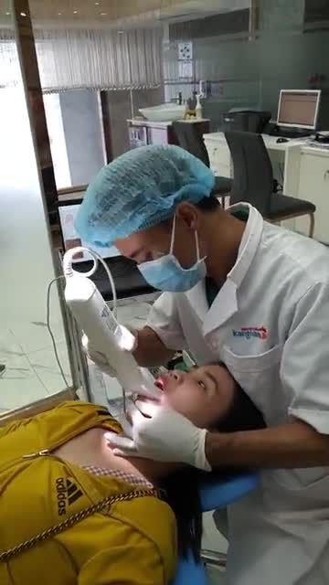 Công nghệ QUÉT DẤU HÀM hiện đại được ứng dụng tại phòng nha khoa Kangnam