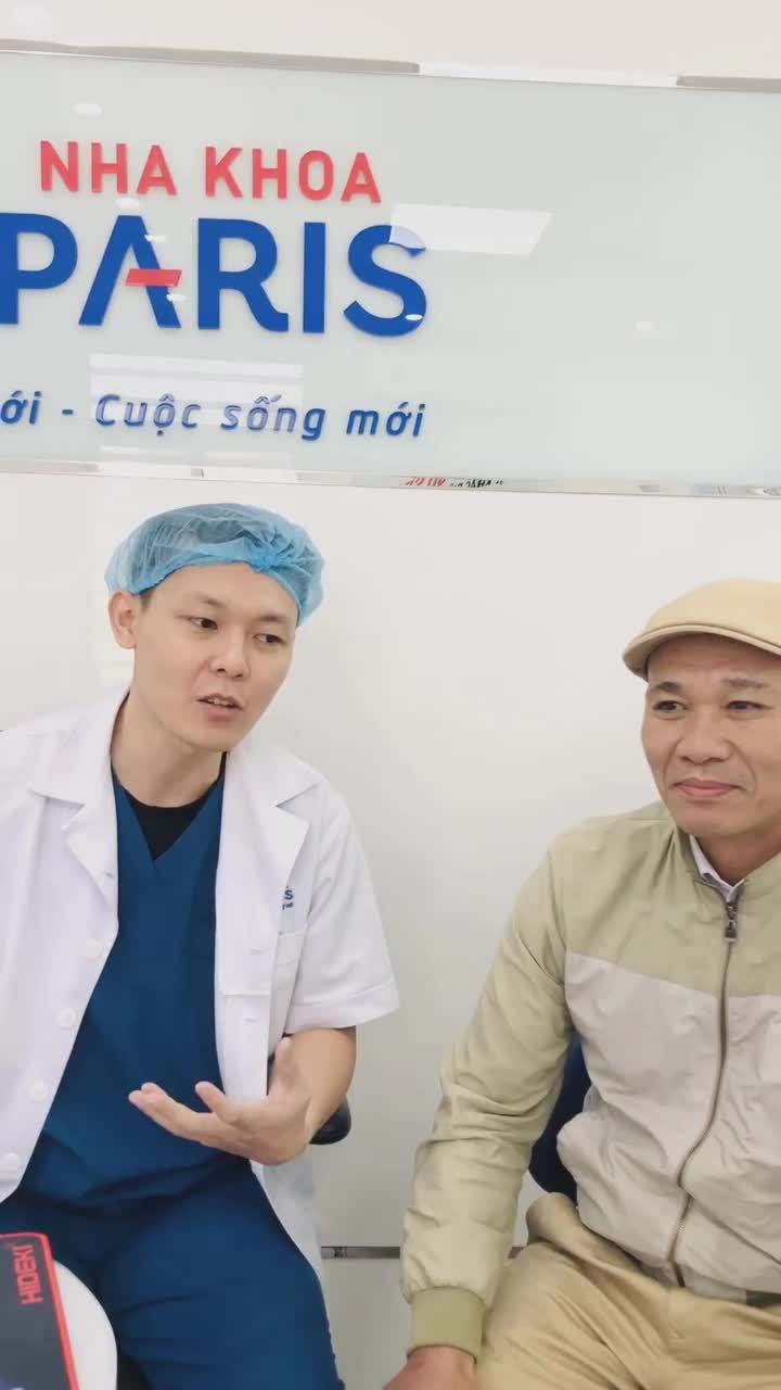 Khách hàng vừa lắp 14 răng sứ Bio Paris