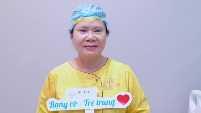 "Tôi rất hài lòng, nhẹ cả người sau Nâng cung mày tại Dr.Hải Lê, không còn từ nào để nói ngoài 2 từ hài lòng"