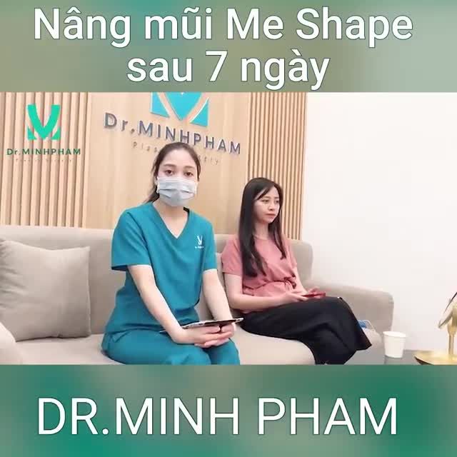kết quả nâng mũi sau 7 ngày, mọi người cùng theo dõi nhé .